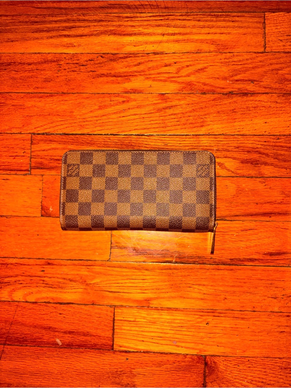 Auth LV Zippy Wallet NM Damier Ebene Brown Long Zip Around Wallet - Picture 5 of 5